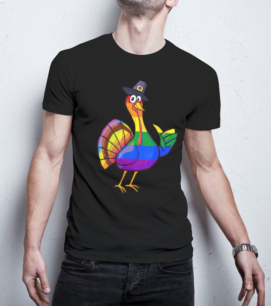 Colorful Turkey Pilgrim T-Shirt