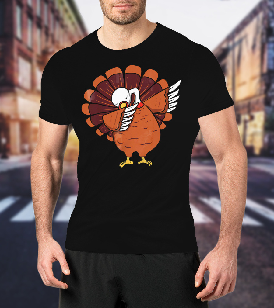 Dabbing Turkey Thanksgiving Dab Dance T-Shirt