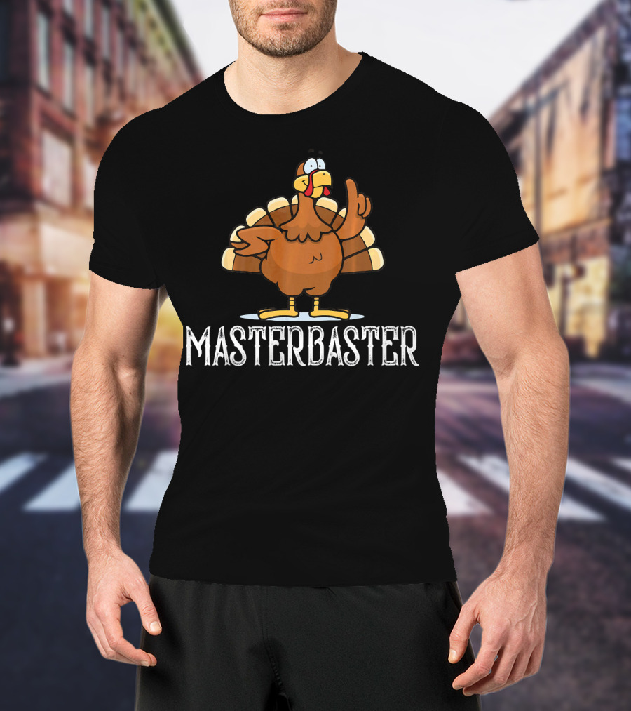 Masterbaster Turkey Cartoon Image T-Shirt