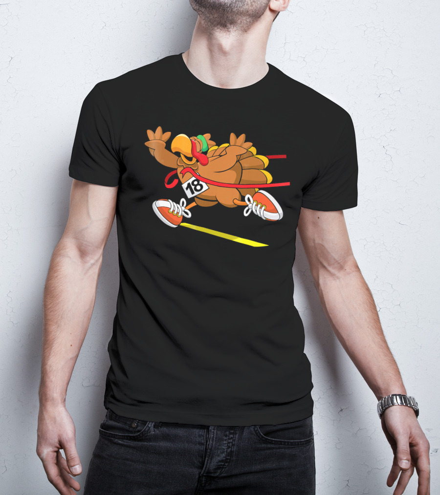 Turkey Trot Run 18 Racing Turkey T-Shirt