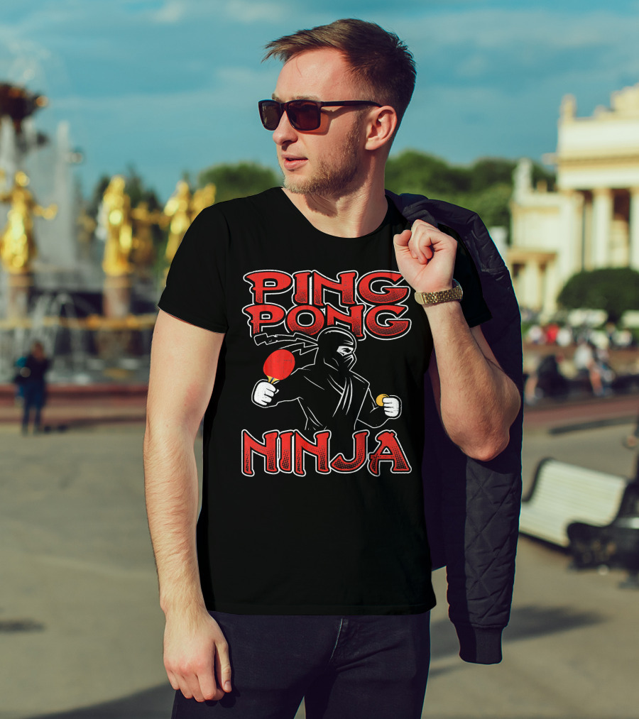 Ping Pong Ninja Funny Ping Pong T-Shirt