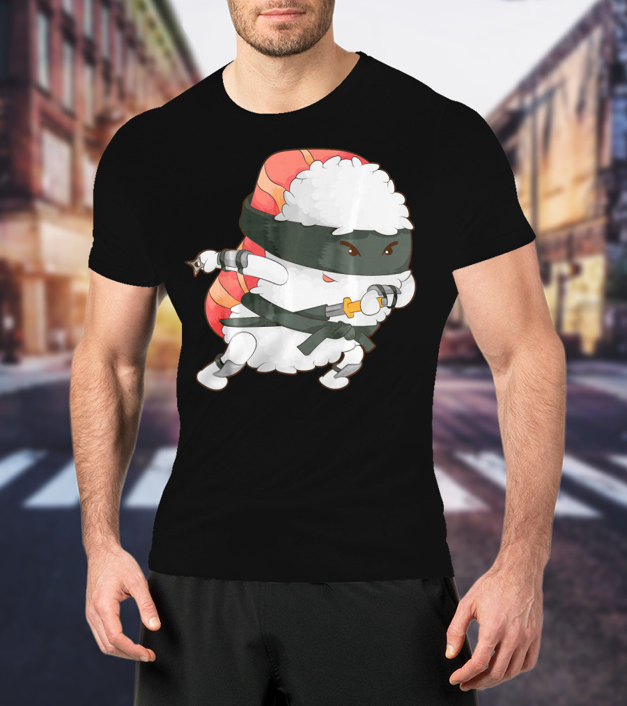 Funny Cute Sushi Ninja Maki Lover Japan T-Shirt