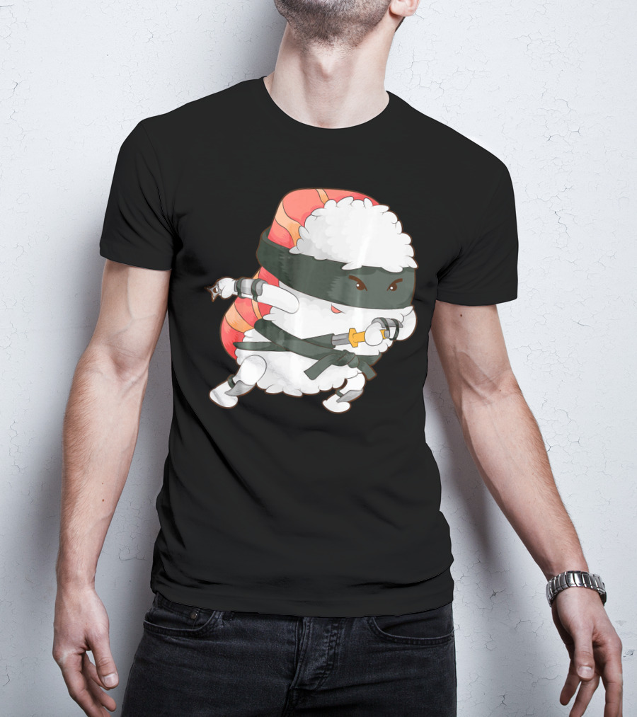 Funny Cute Sushi Ninja Maki Lover Japan T-Shirt