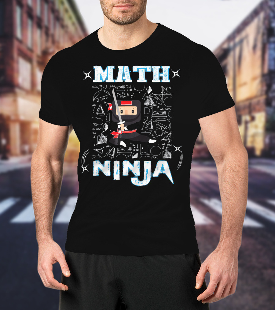 Math Ninja Geometric Cool Maths T-Shirt