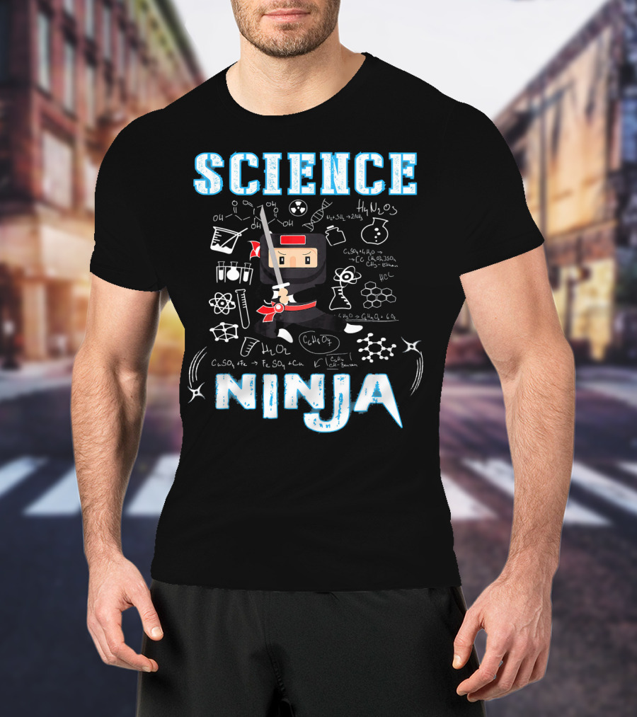 Science Ninja Chemistry Adventures Cool Science T-Shirt