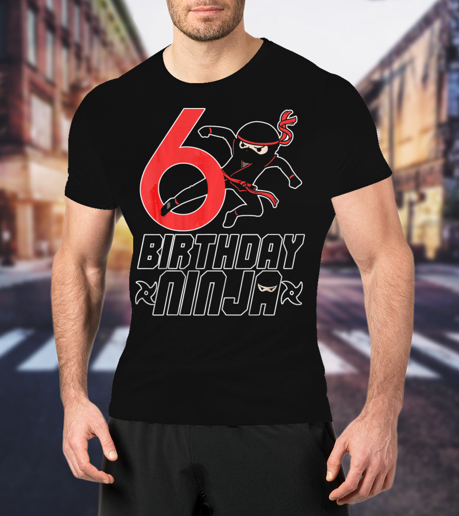 6 Birthday Ninja T-Shirt