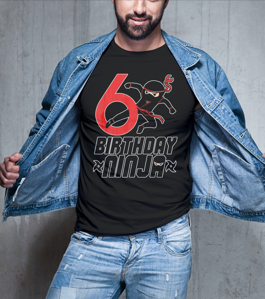 6 Birthday Ninja T-Shirt