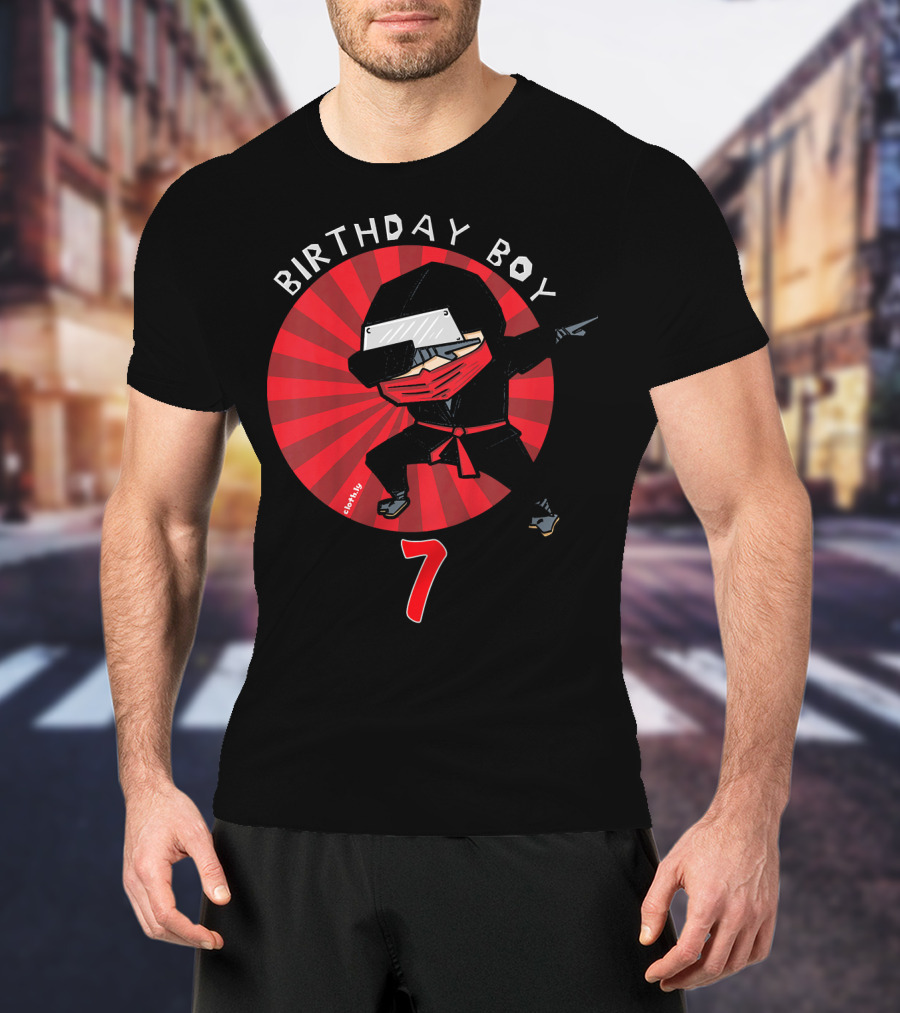 Birthday Boy 7 Ninja T-Shirt