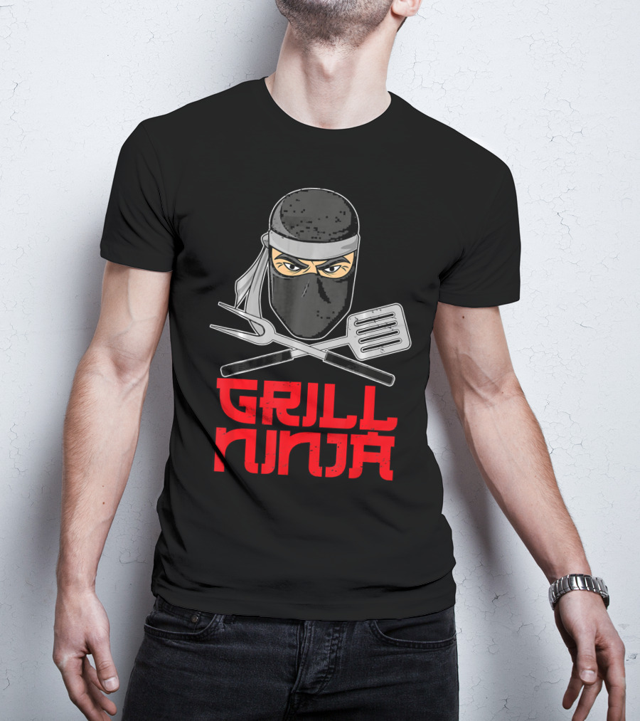 Grill Ninja Funny Barbeque Hibachi Cooking Gear T-Shirt