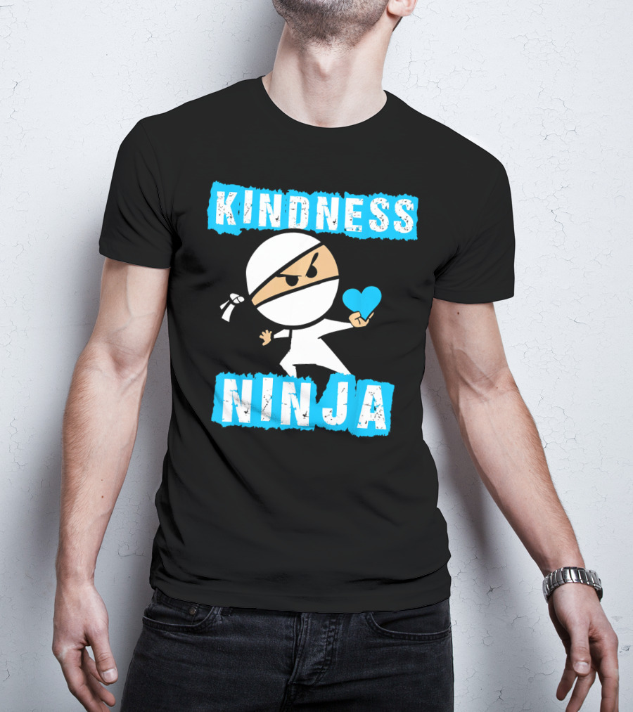 Kindness Ninja Heart-Driven Warrior T-Shirt
