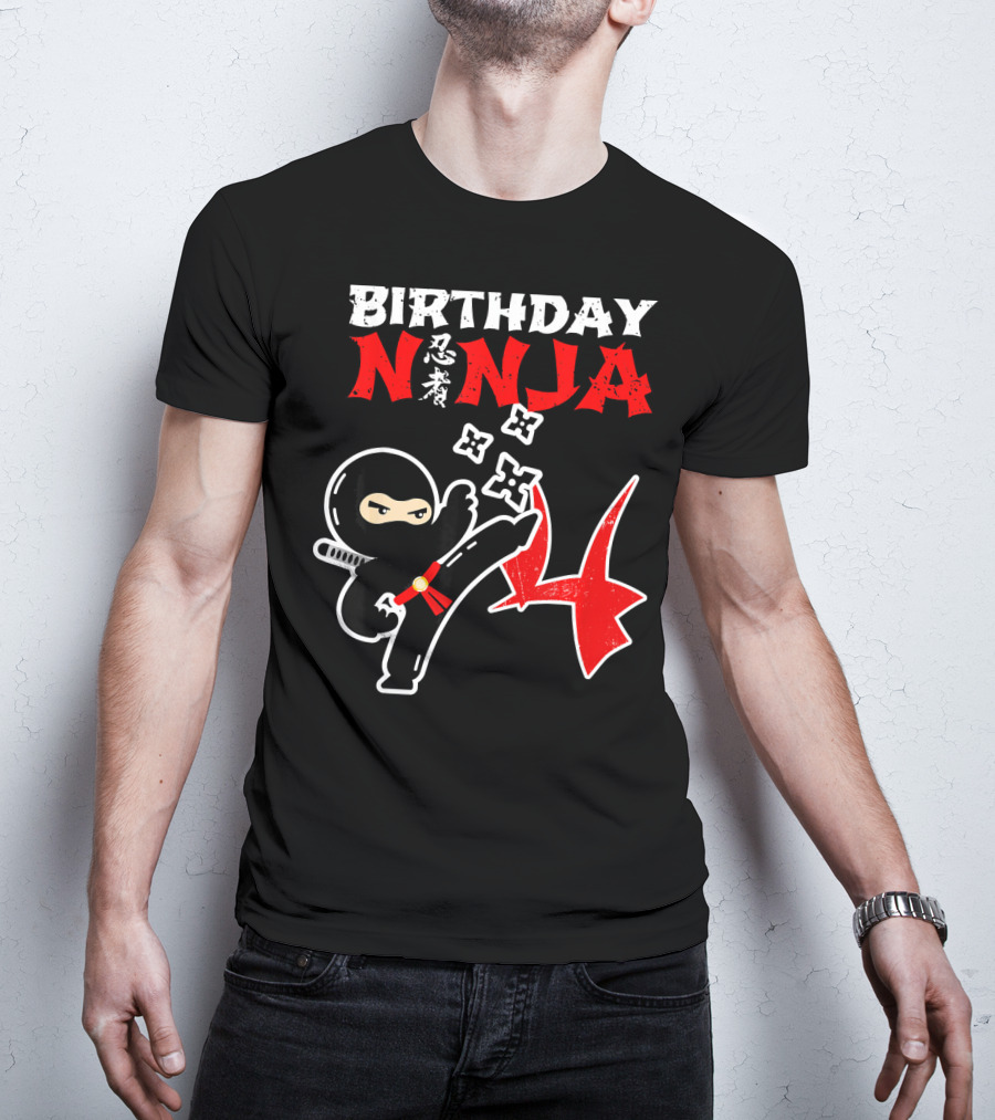 BIRTHDAY NINJA Party Supplies Kick Action T-Shirt
