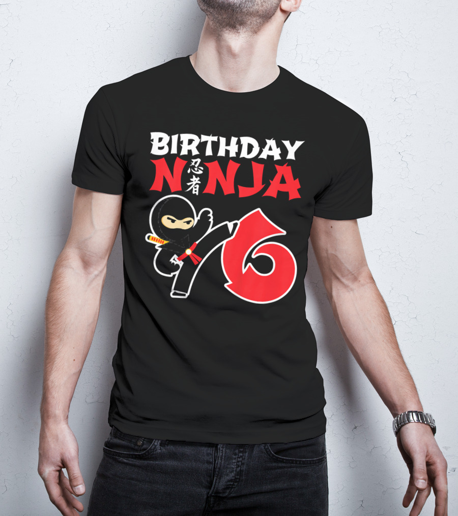 Birthday Ninja 6 Year Old T-Shirt