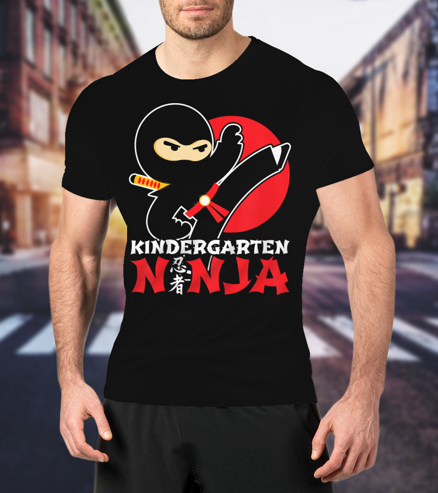 Kindergarten Ninja First Day Of School T-Shirt