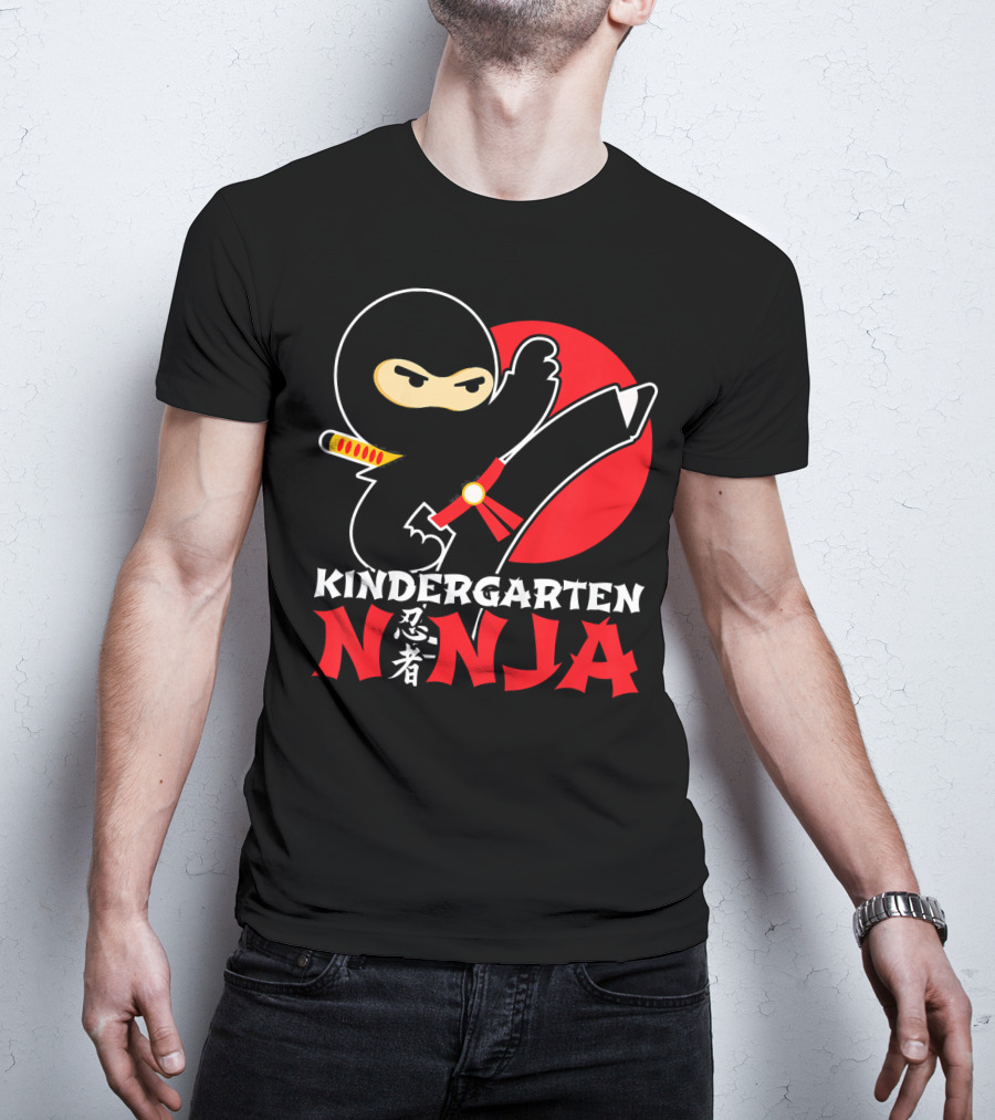 Kindergarten Ninja First Day Of School T-Shirt
