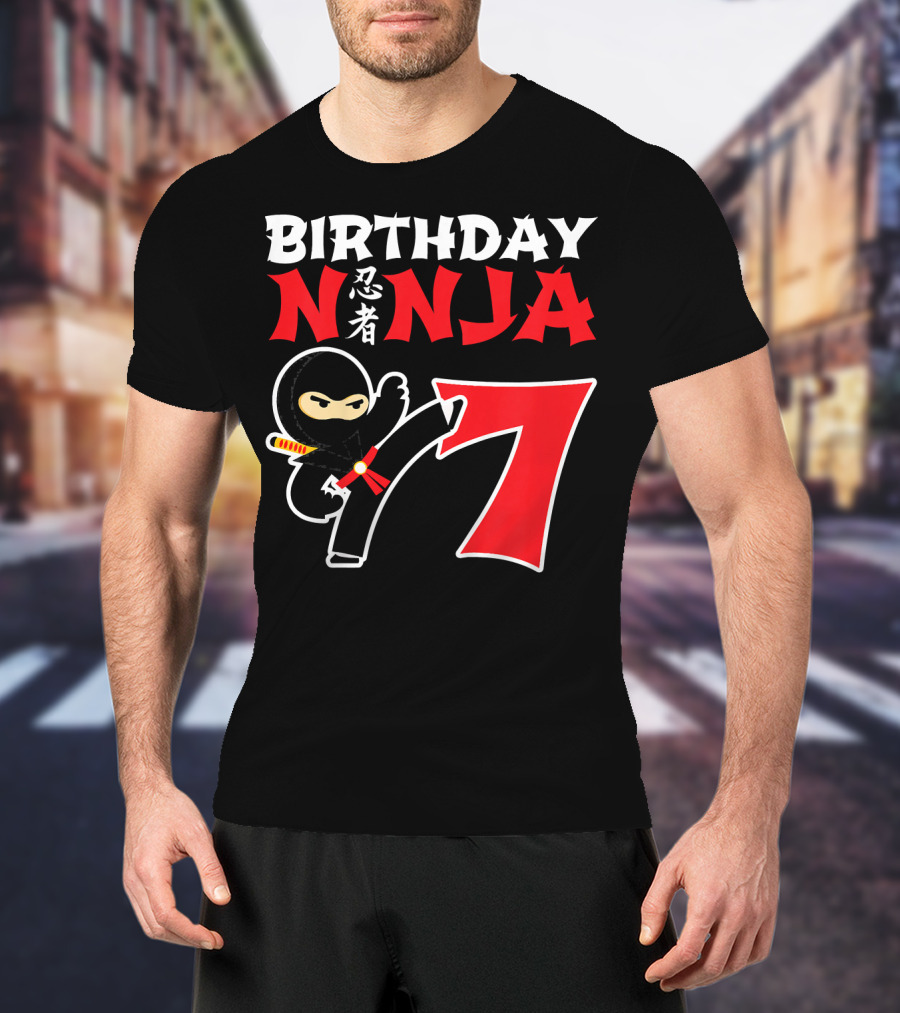 Birthday Ninja 7 Year Old T-Shirt