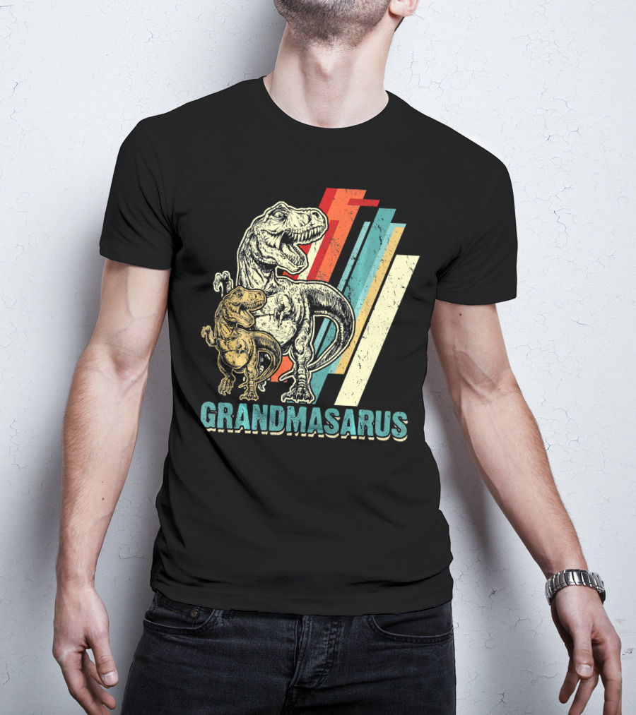 Grandmasaurus Retro Vintage Dinosaur Mother's Day T-Shirt