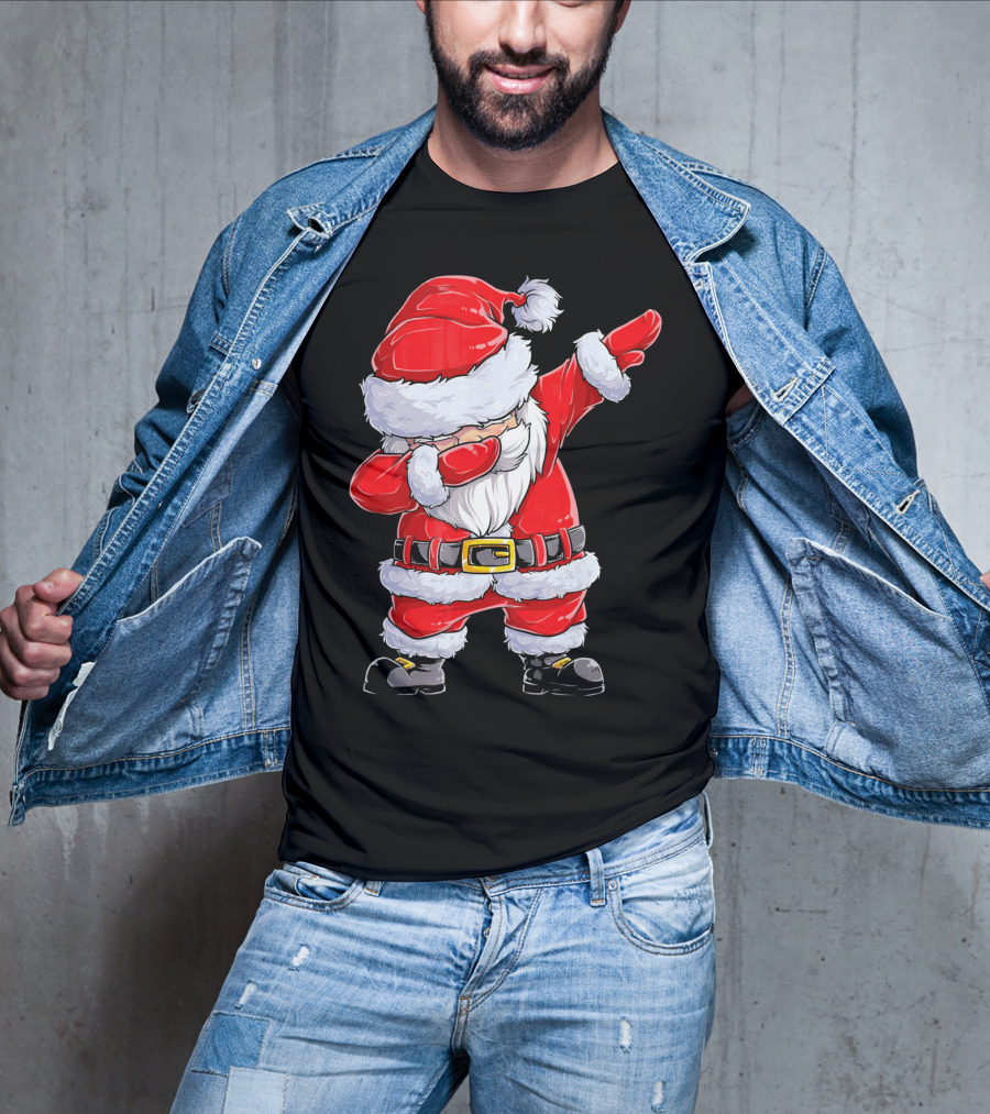 Dabbing Santa Claus Christmas Holiday Fun T-Shirt