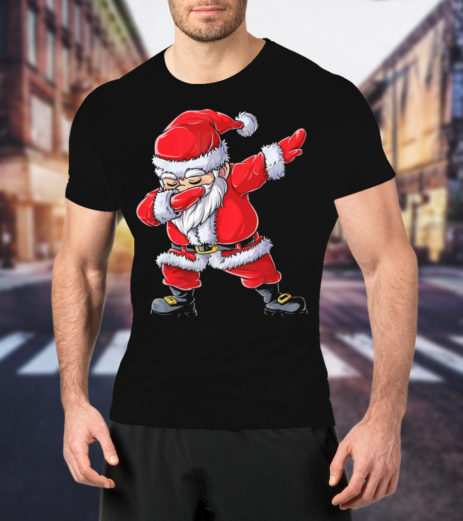 Christmas Santa Claus Dabbing T-Shirt