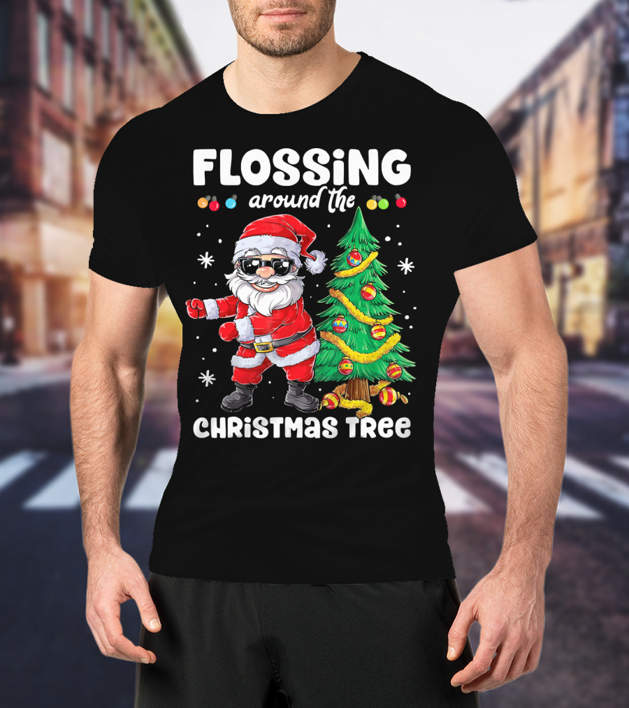 Flossing Around The Christmas Tree T-Shirt