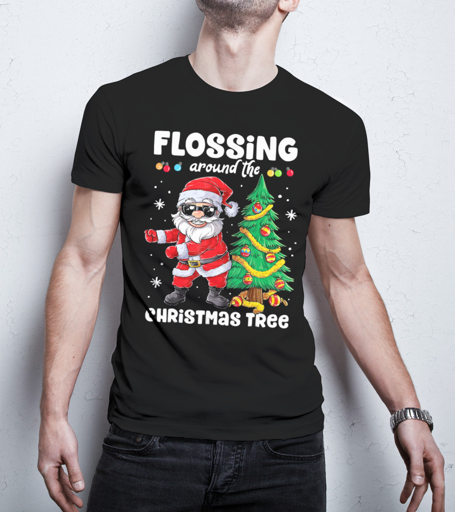 Flossing Around The Christmas Tree T-Shirt