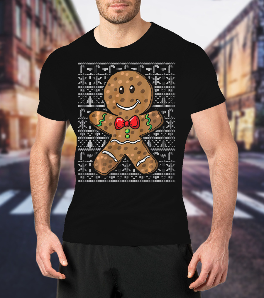Gingerbread Man Christmas Holiday T-Shirt