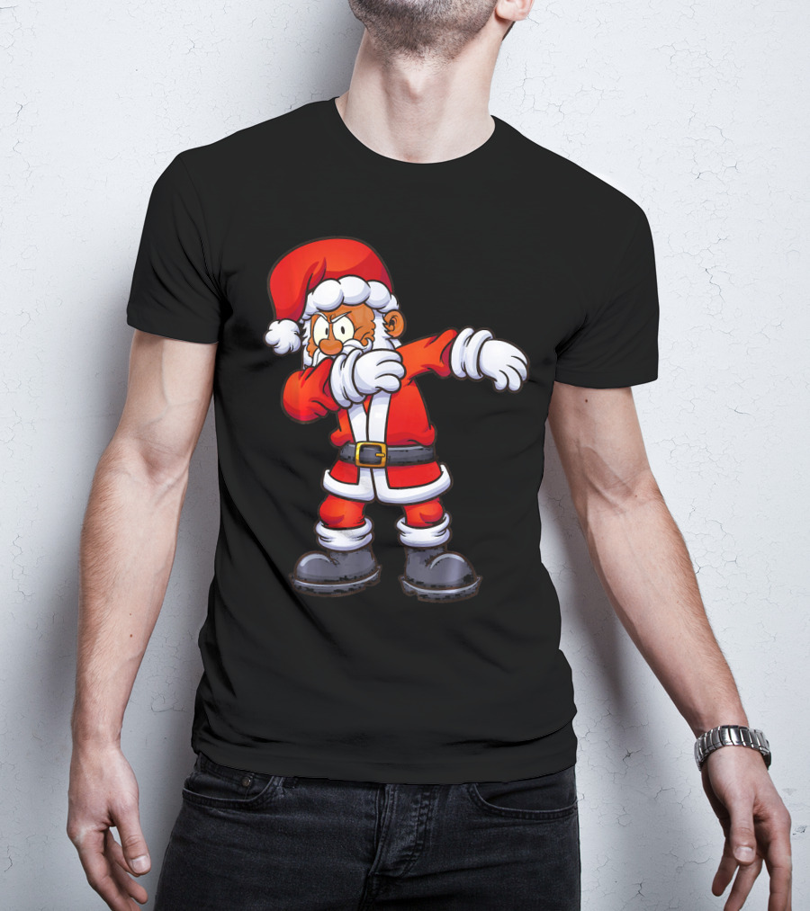 Dabbing Santa Claus In Traditional Red Suit T-Shirt
