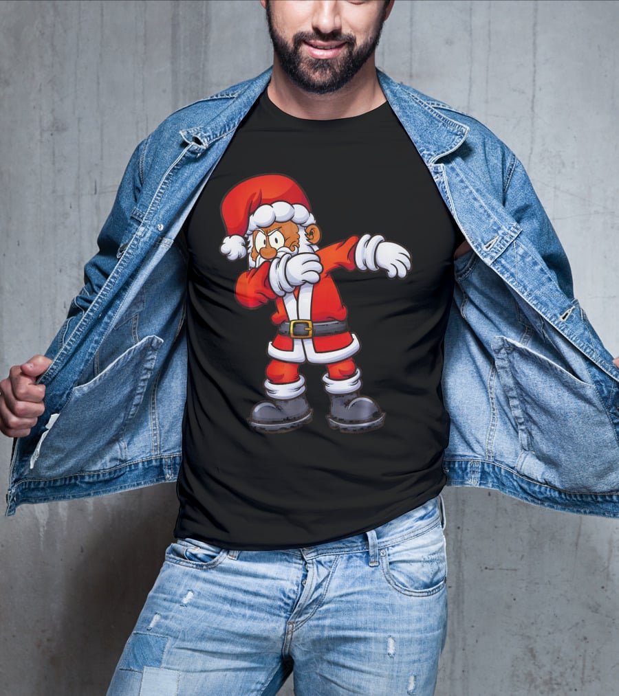 Dabbing Santa Claus In Traditional Red Suit T-Shirt