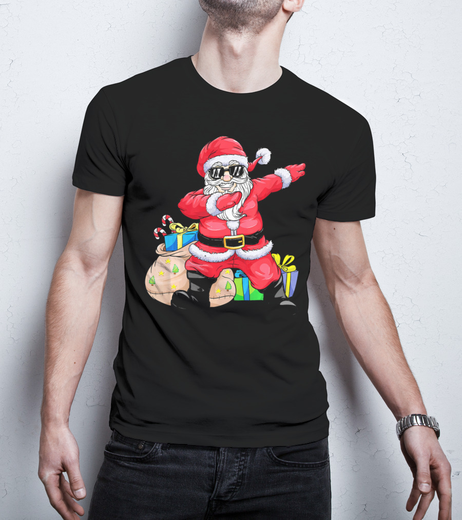 Funny Dabbing Santa Claus Xmas Merr Christmas Gifts T-Shirt