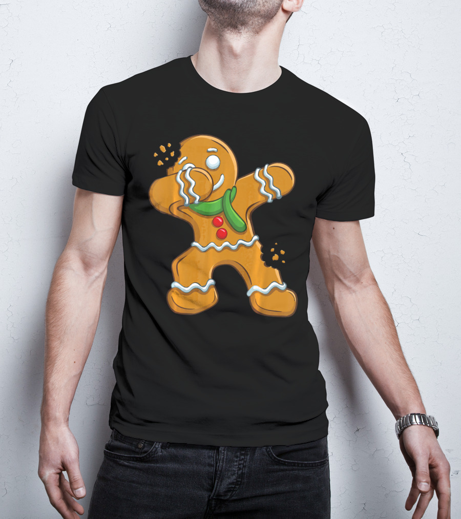 Dabbing Gingerbread Man Christmas Cookies Dance T-Shirt