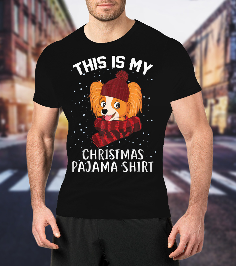This Is My Christmas Pajama Shirt Papillon T-Shirt