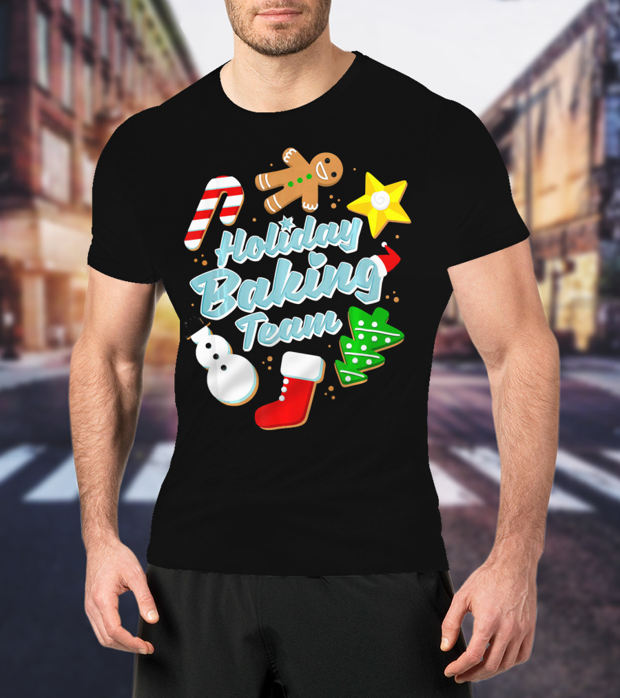 Holiday Baking Team Ugly Christmas Funny Baker T-Shirt