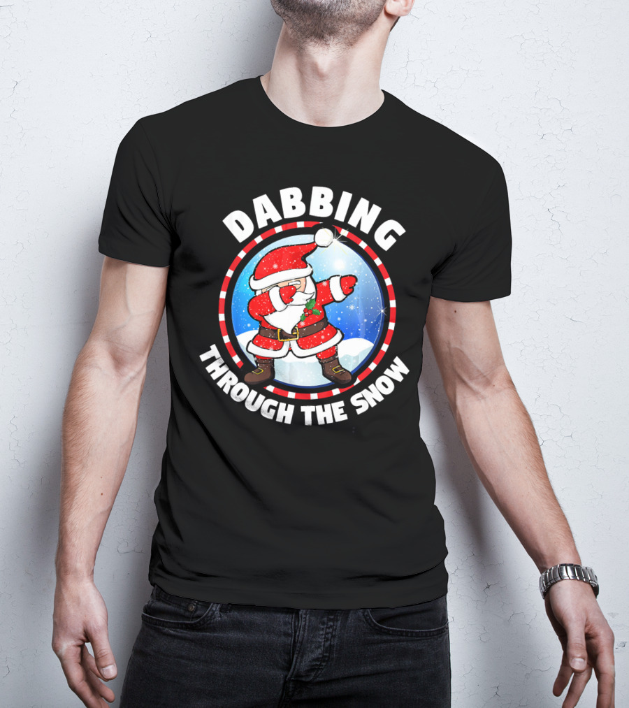 Dabbing Through The Snow Dab Santa T-Shirt