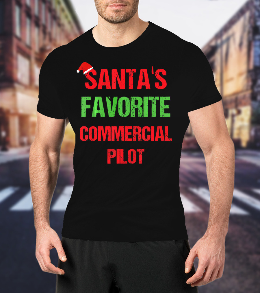 Santa's Favorite Commercial Pilot T-Shirt