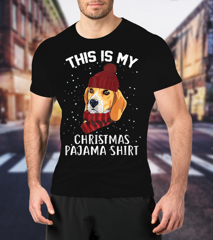 This Is My Beagle Christmas Pajama T-Shirt