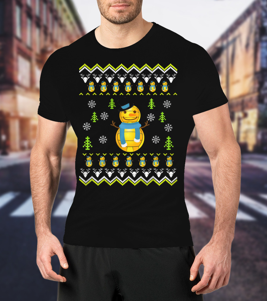 Water Polo Snowman Ugly Christmas T-Shirt