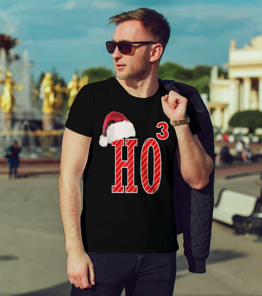 Ugly Christmas Santa Hat Ho Ho³ T-Shirt