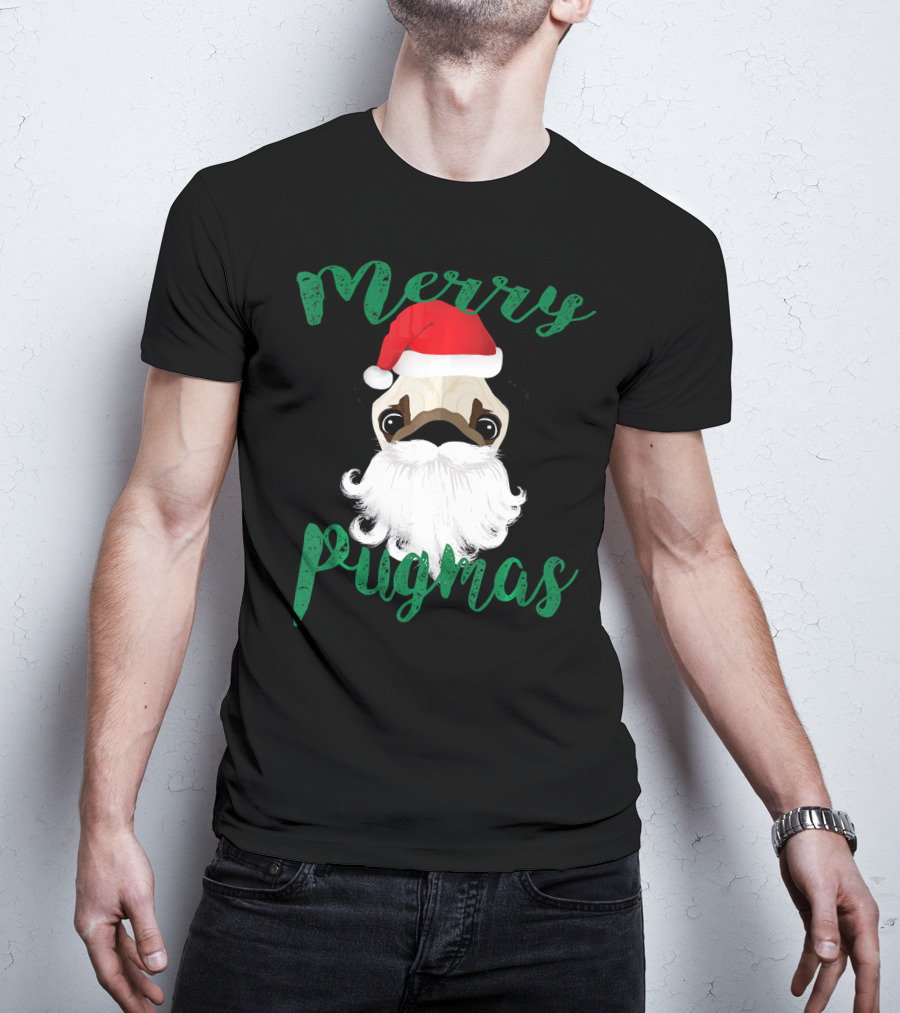 Merry Pugmas Pug Pug T-Shirt