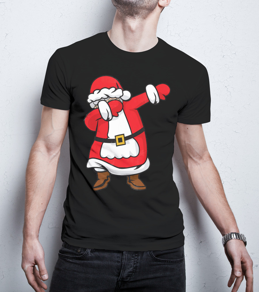 Mrs. Santa Claus Dabbing Christmas Fun T-Shirt