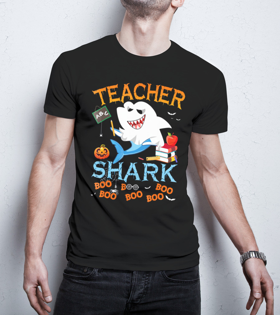 Teacher Shark Halloween Boo Classroom T-Shirt