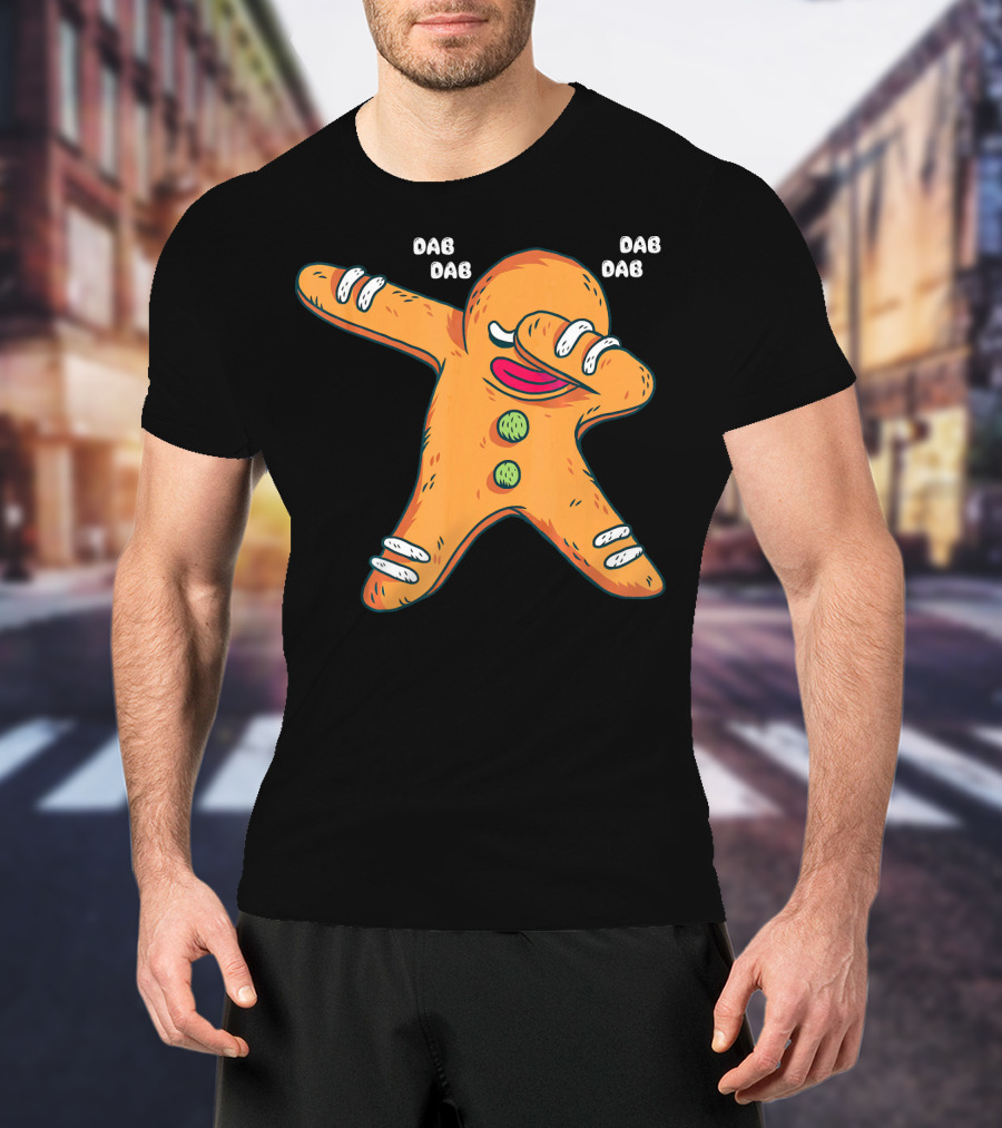 Dab Dab Gingerbread Cookie Christmas Dance T-Shirt