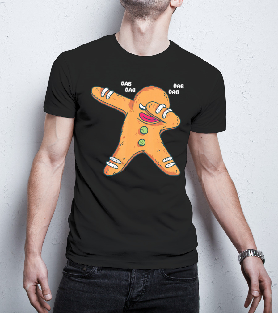 Dab Dab Gingerbread Cookie Christmas Dance T-Shirt