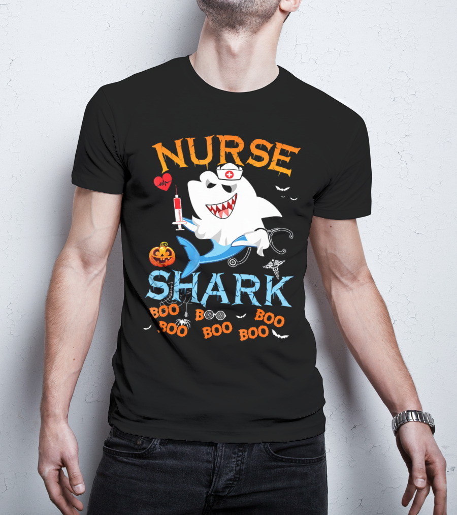 Nurse Shark Halloween Boo Scary Nurse Shark T-Shirt
