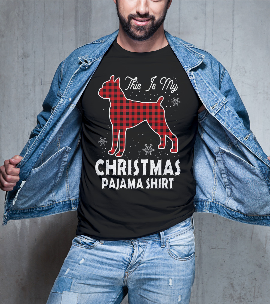 This Is My Christmas Boxer Dog Pajama T-Shirt