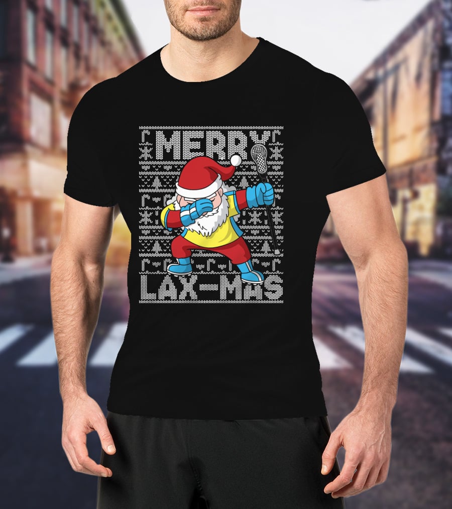 Merry Lax-Mas Ugly ChristmasDabbing T-Shirt