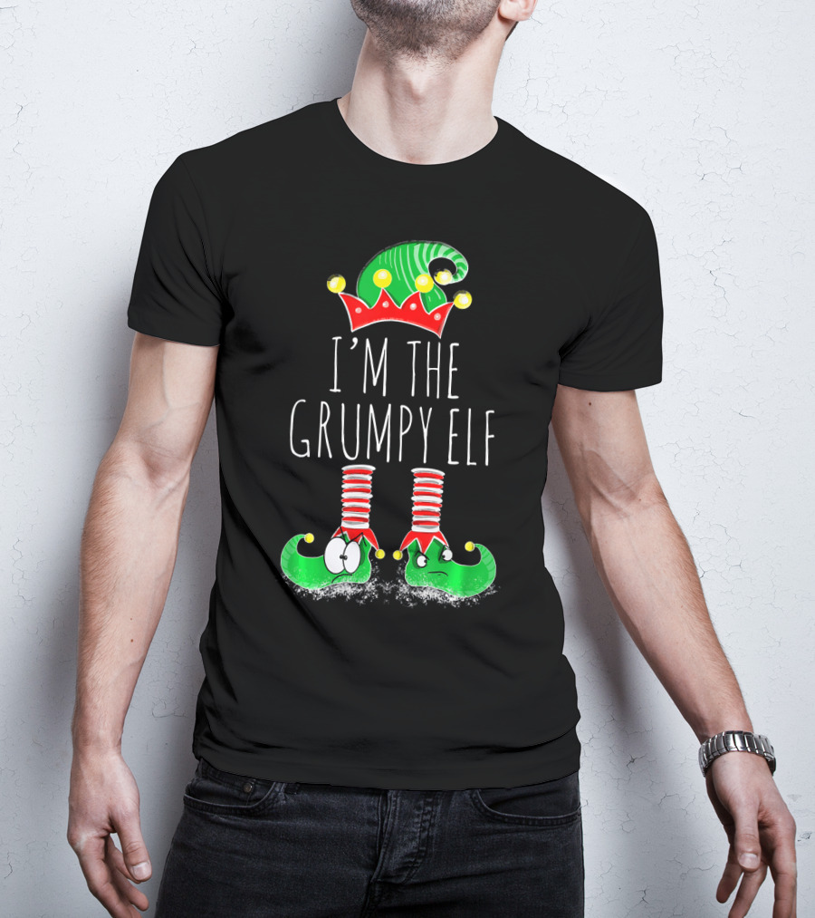 I'm The Grumpy Elf Christmas Elf Matching Family Me T-Shirt