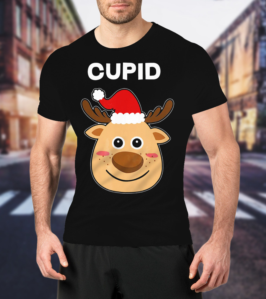 Santa Hat Reindeer Cupid T-Shirt