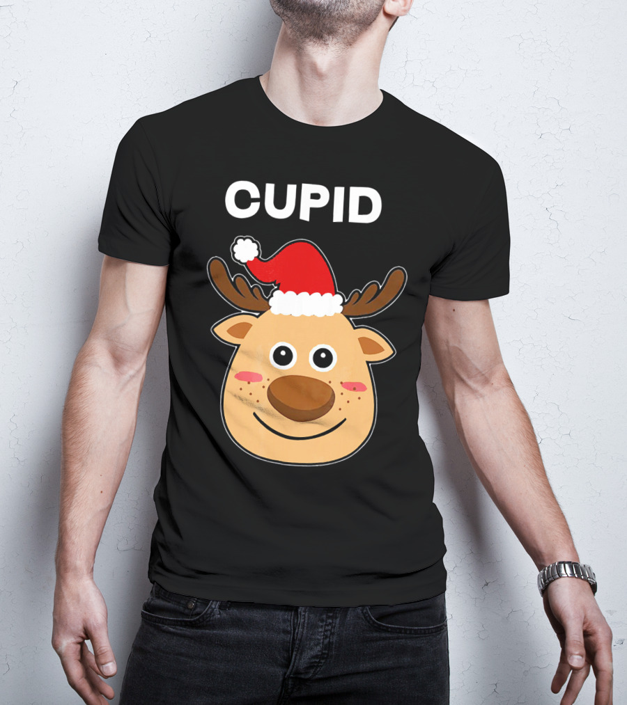 Santa Hat Reindeer Cupid T-Shirt