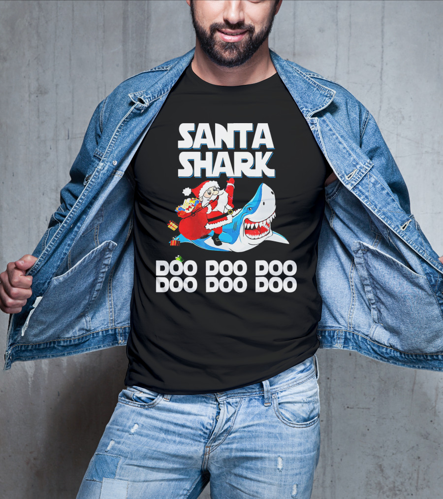 Santa Shark Doo Doo Doo Doo Doo Doo T-Shirt