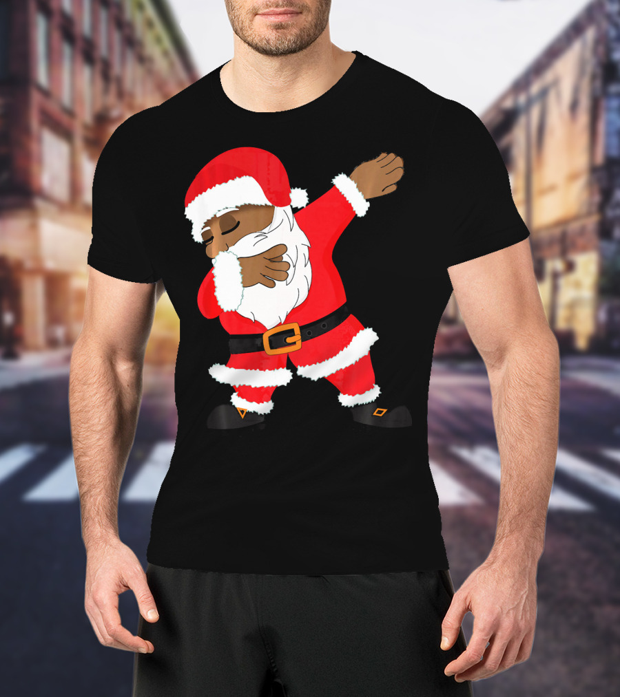 Dabbing Santa Funny Christmas Dab Festive Hip Hop Style Santa Claus T-Shirt