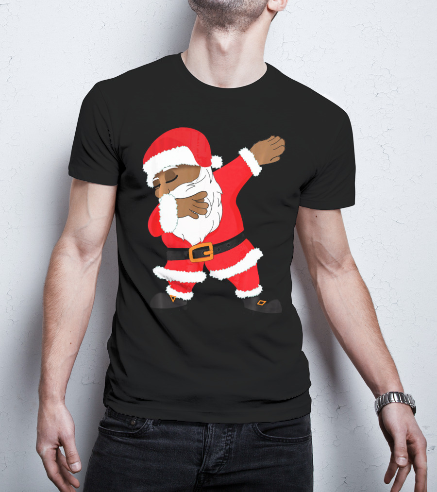 Dabbing Santa Funny Christmas Dab Festive Hip Hop Style Santa Claus T-Shirt